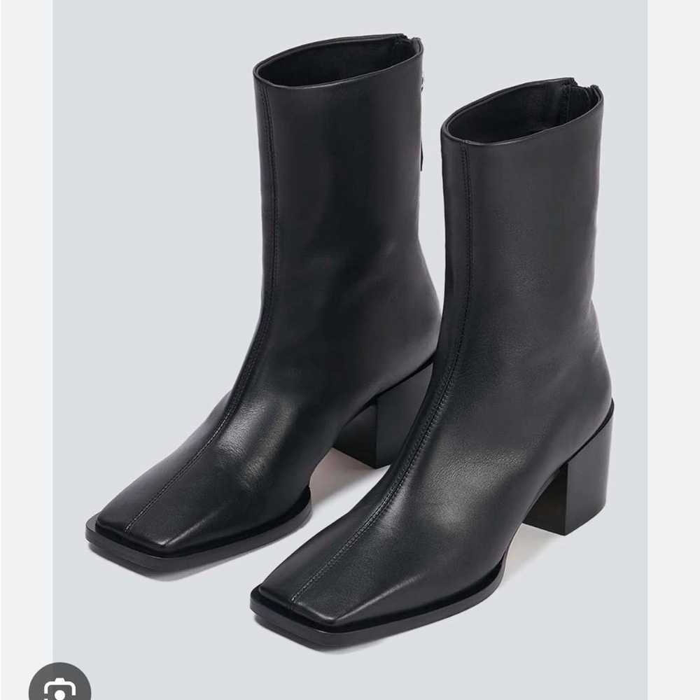 Aeyde Amina Square Toe Heeled Boots size 41